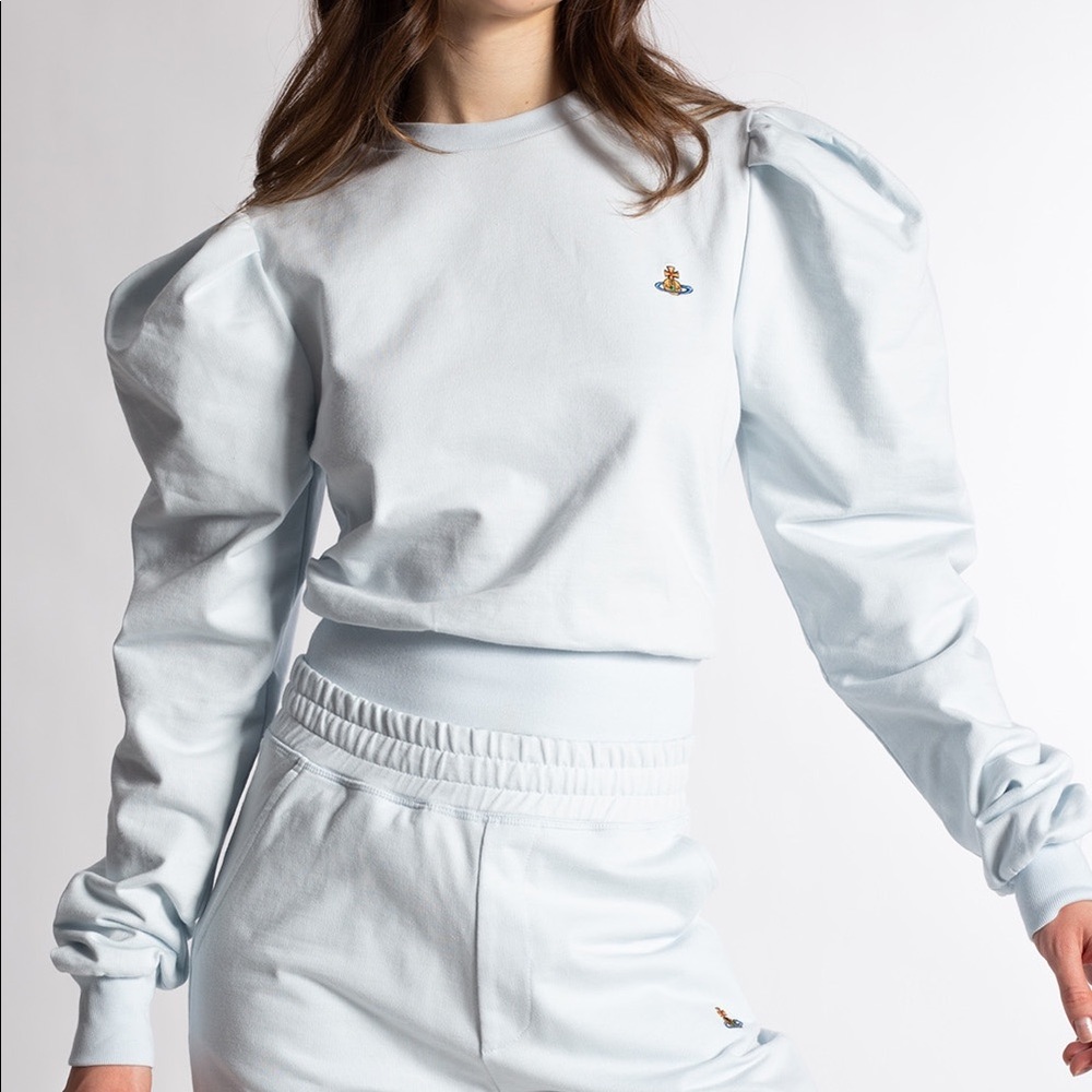 Vivienne Westwood Light Blue Crew Neck Sweater